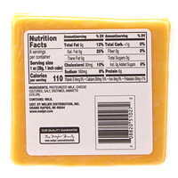 slide 3 of 5, Fresh from Meijer Natural Mild Cheddar Cheese, 8 oz