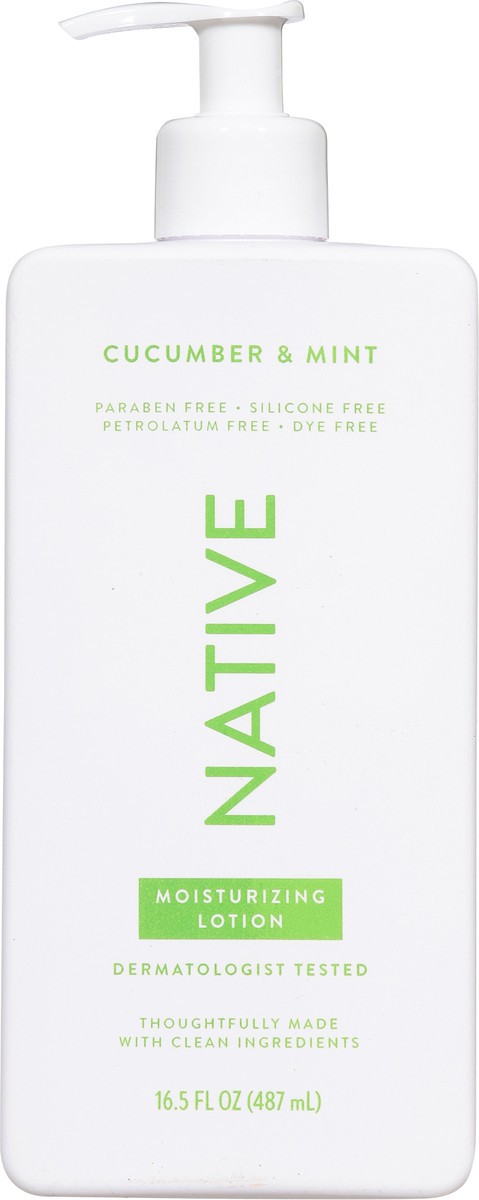 slide 10 of 13, Native Moisturizing Cucumber & Mint Lotion 16.5 fl oz, 16.5 fl oz