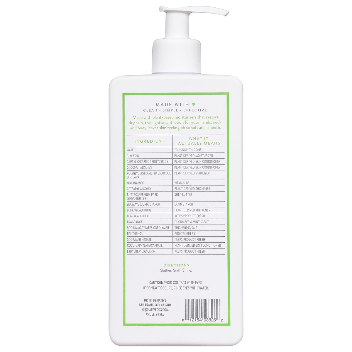 slide 7 of 13, Native Moisturizing Cucumber & Mint Lotion 16.5 fl oz, 16.5 fl oz