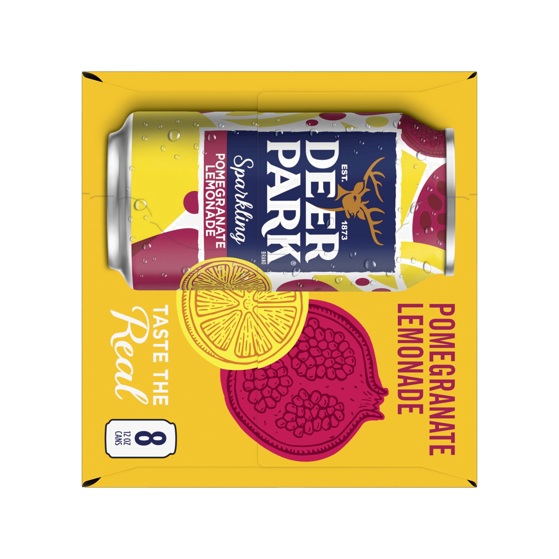 slide 4 of 5, Deer Park Sparkling Water, Pomegranate Lemonade- 12 oz, 12 oz