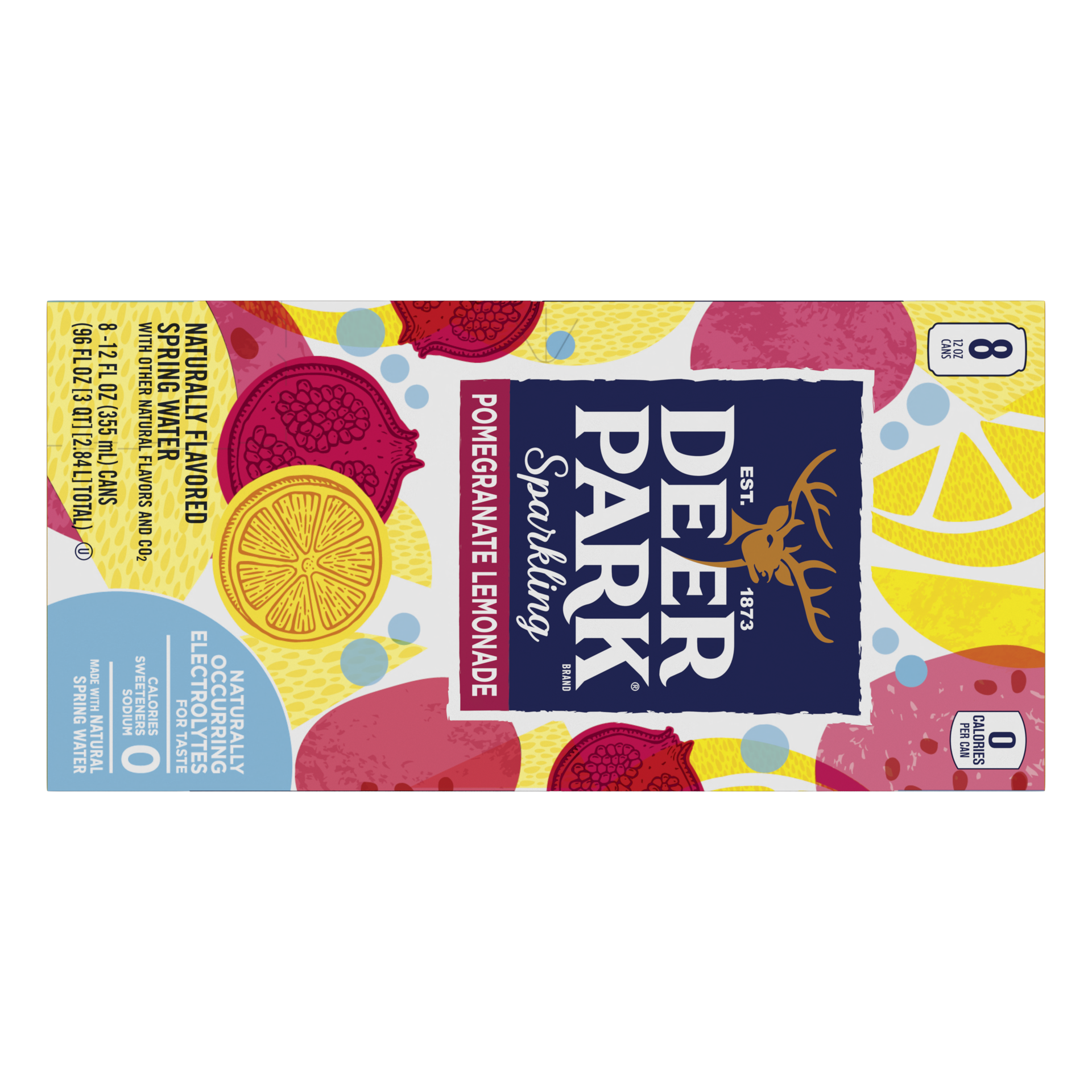 slide 1 of 5, Deer Park Sparkling Water, Pomegranate Lemonade- 12 oz, 12 oz