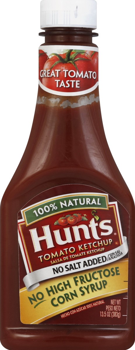 slide 2 of 2, Hunt's Tomato Ketchup No Salt Added, 13.5 oz, 13.5 oz