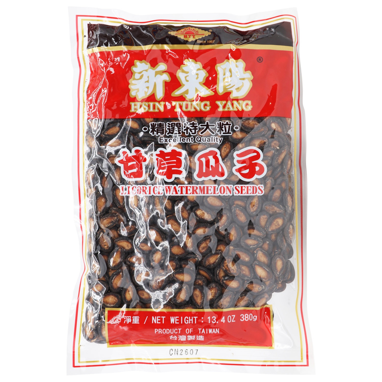 slide 1 of 1, Hsin Tung Yang Hty Licorice Melon Seeds, 13.4 oz