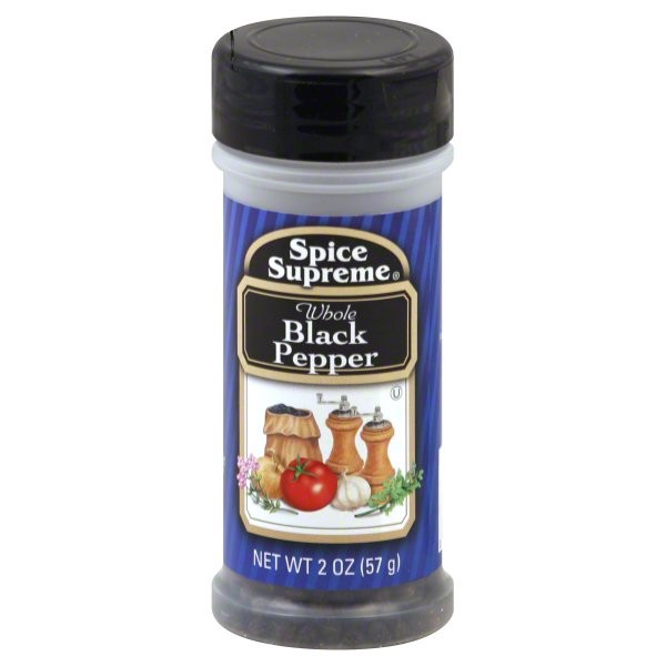 slide 1 of 2, Spice Supreme Black Pepper 2 oz, 2 oz