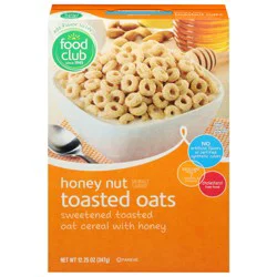 Food Club Toasted Oats Honey Nut Cereal 12.25 oz