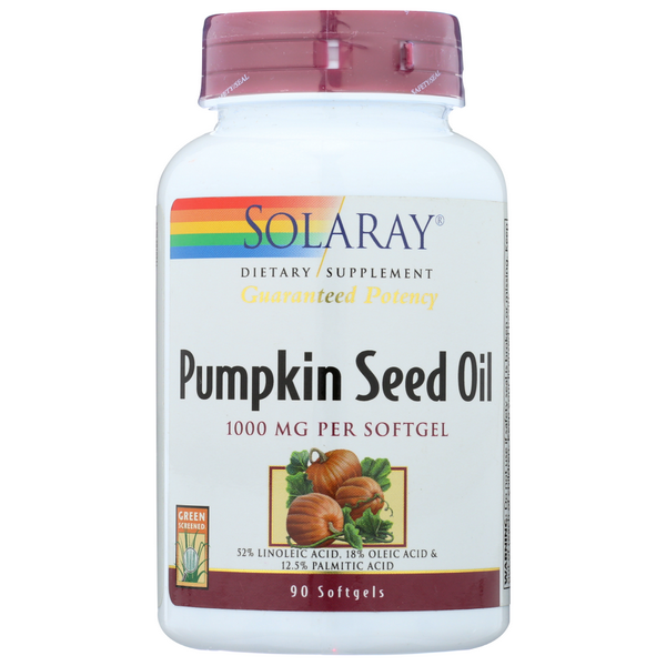 slide 1 of 1, Solaray Pumpkin Seed Oil 1000 Mg, 1 ct