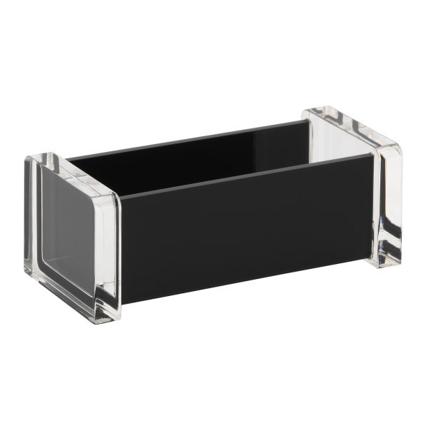 slide 5 of 5, Realspace® Black Acrylic Business Card Holder, 1 ct