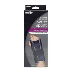Meijer Neoprene Reversible Wrist Splint, Black, One Size, 1 Pk