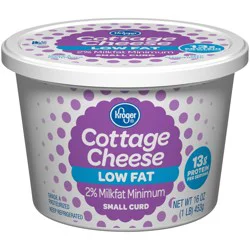 Kroger 2% Lowfat Small Curd Cottage Cheese