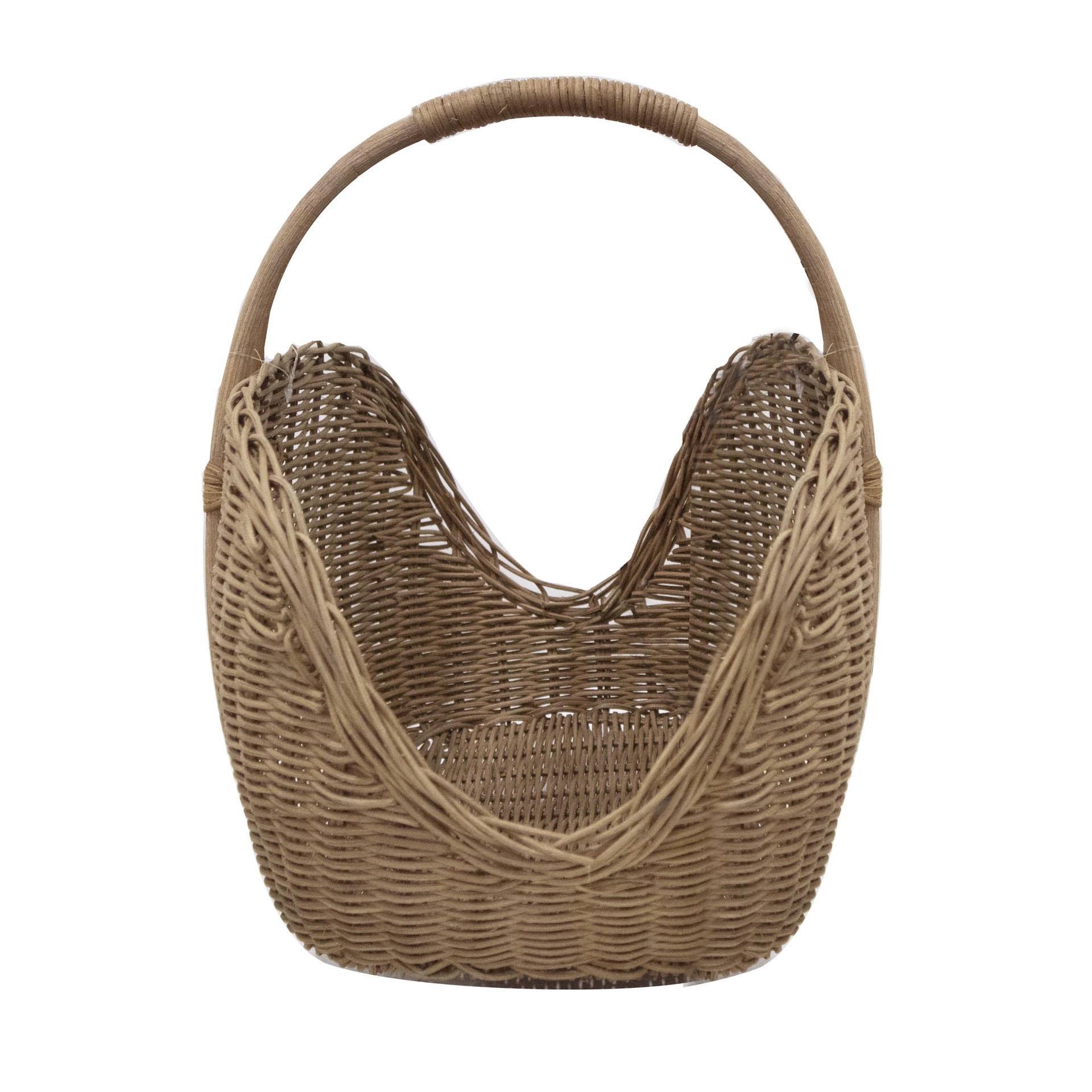 slide 4 of 5, 16" Natural Brown Gathering Basket By Ashland, 16 in x 11 in x 14 in