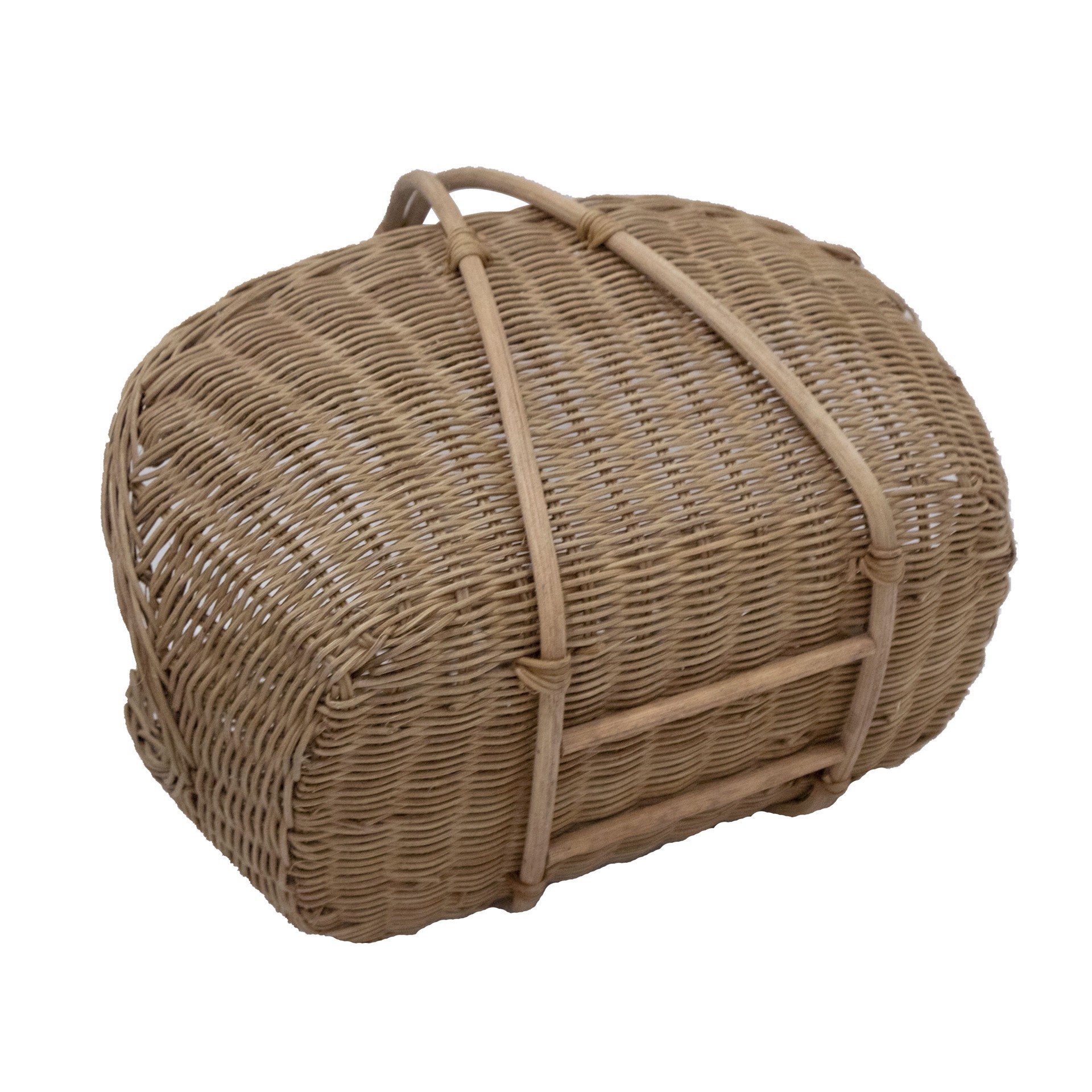 slide 3 of 5, 16" Natural Brown Gathering Basket By Ashland, 16 in x 11 in x 14 in