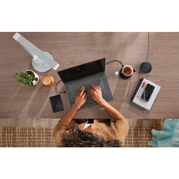 slide 5 of 10, WorkPro™ LED USB Desk Lamp with Wireless Charger, 16-1/2""H, White/Silver, 1 ct