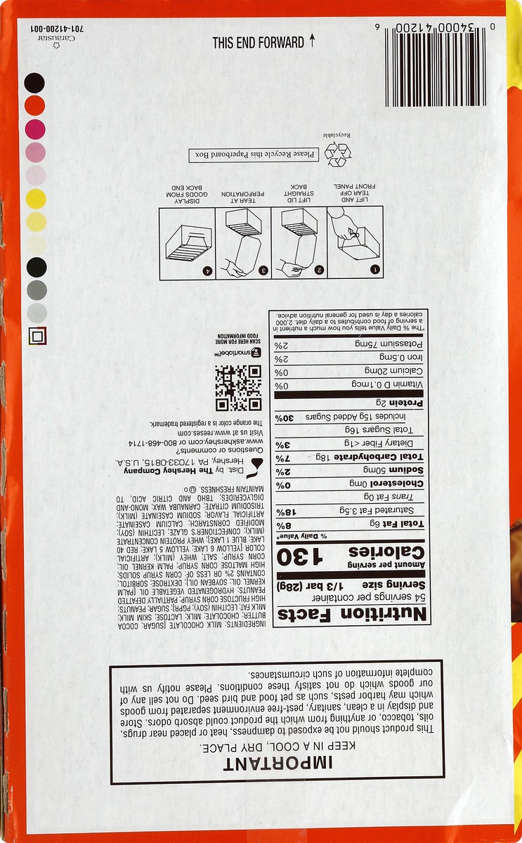 slide 2 of 6, Reese's OUTRAGEOUS! Peanut Butter, Caramel and PIECES King Size, Candy Bars- 2.95 oz, 18 ct