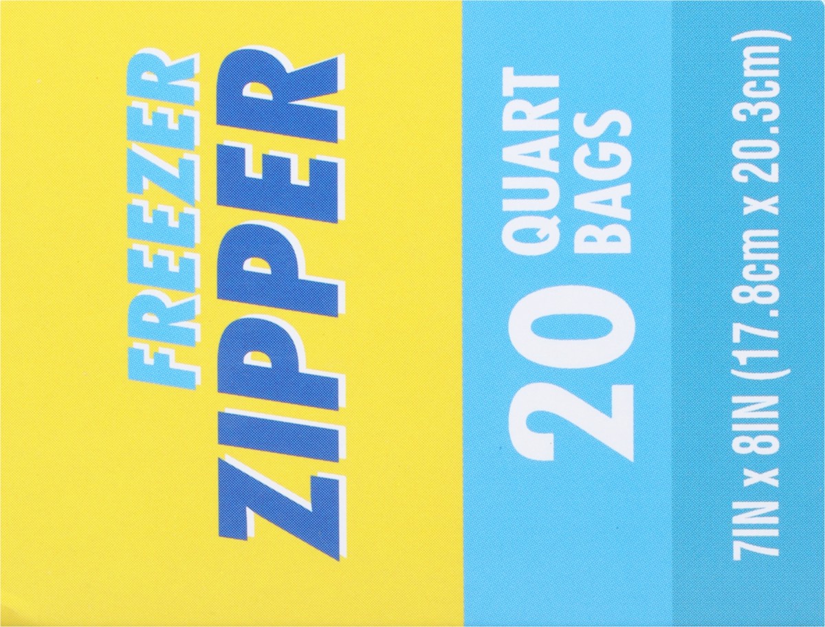 slide 3 of 9, Rouses Markets Quart Freezer Zipper Bags 20 ea, 20 ct