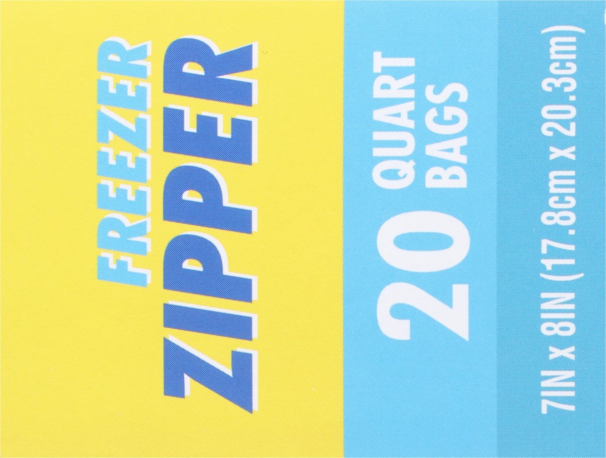 slide 8 of 9, Rouses Markets Quart Freezer Zipper Bags 20 ea, 20 ct