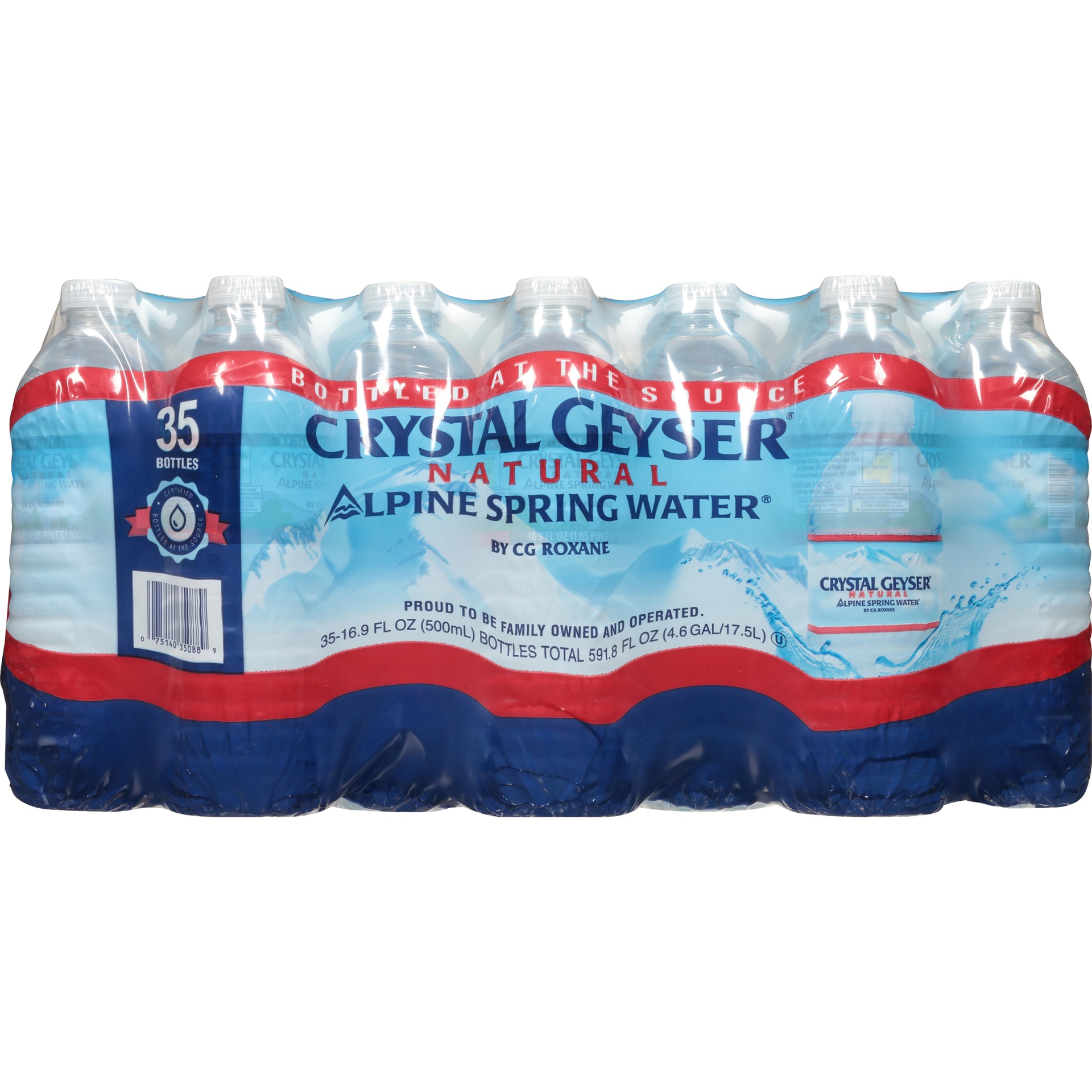 slide 6 of 6, Crystal Geyser Natural Alpine Spring Water Bottles, 16.9 fl oz; 39 ct