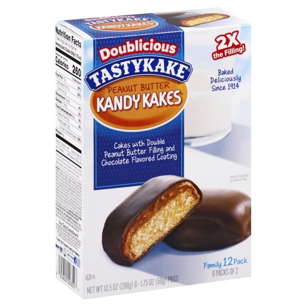 slide 1 of 1, Tastykake Doublicious Pb Kandy Kake, 13 oz