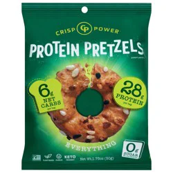 Crisp Power Everything Protein Pretzels 1.75 oz