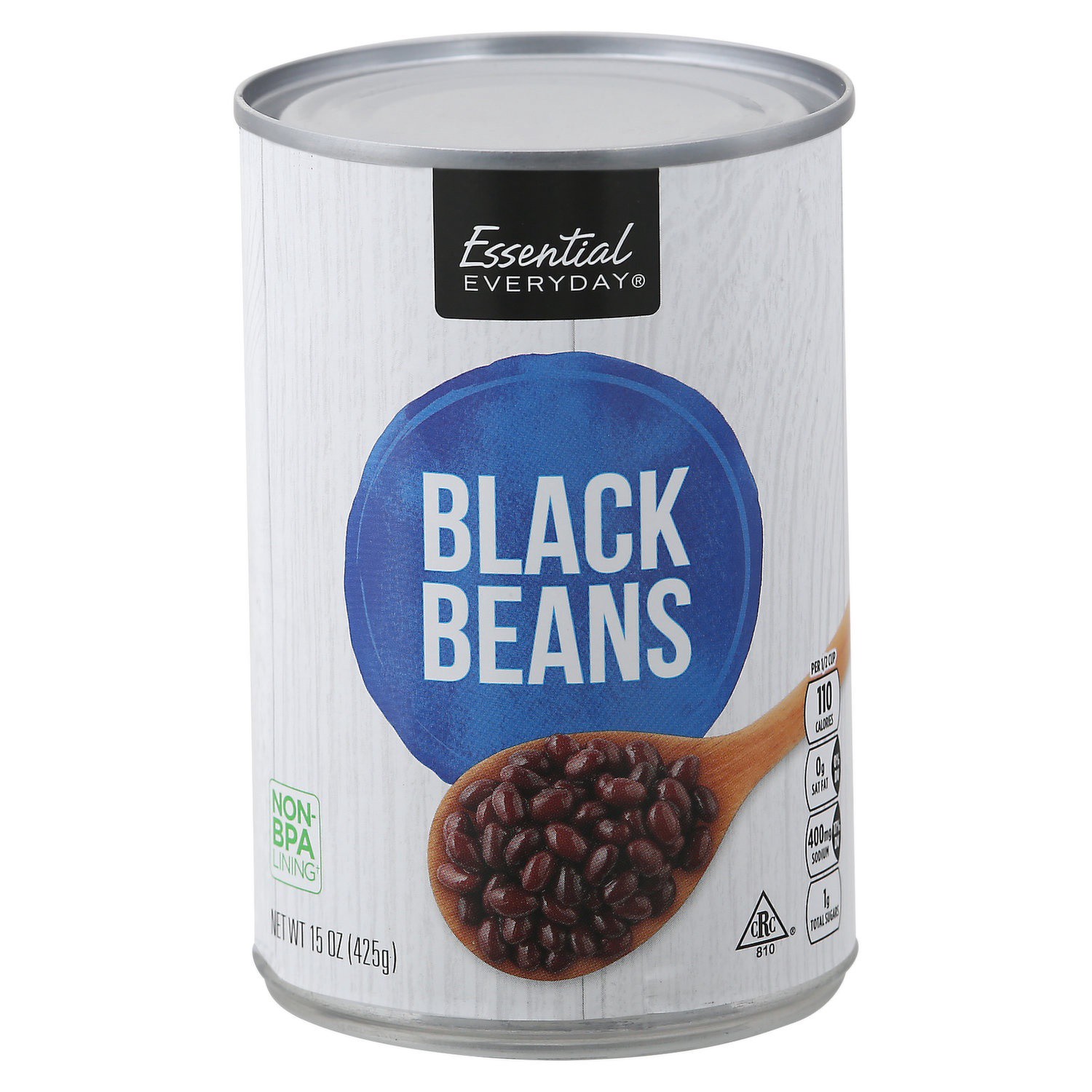 slide 1 of 1, Essential Everyday Black Beans, 15 oz