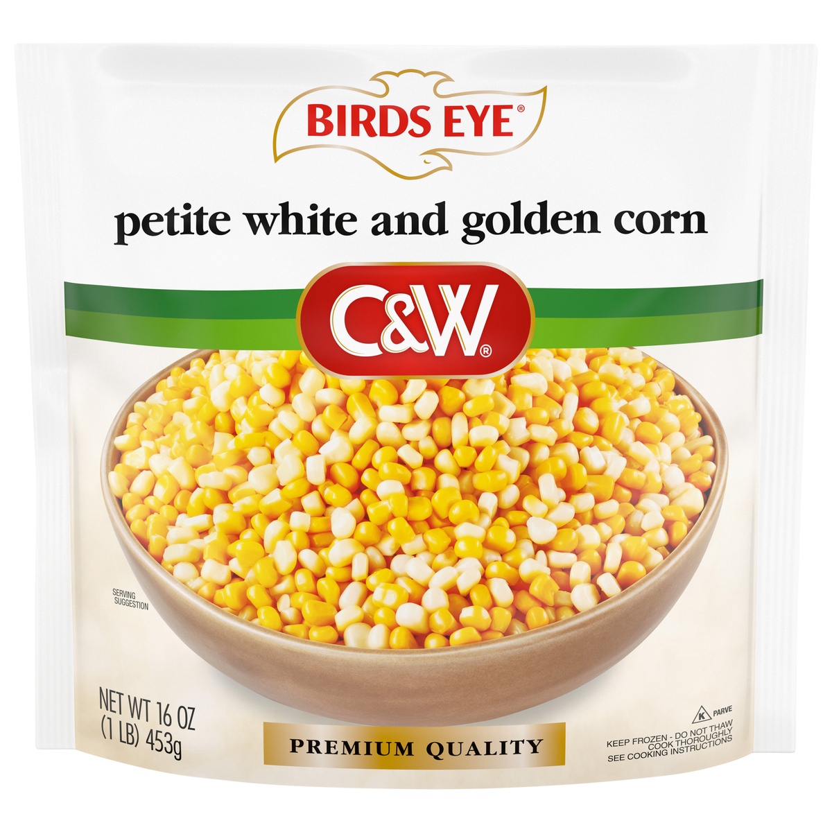 slide 1 of 1, Birds Eye C&W Petite White & Golden Corn, 16 oz
