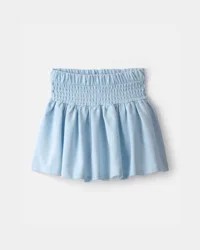 Carters Girls French Terry Smocked Skort - Blue Blue 7
