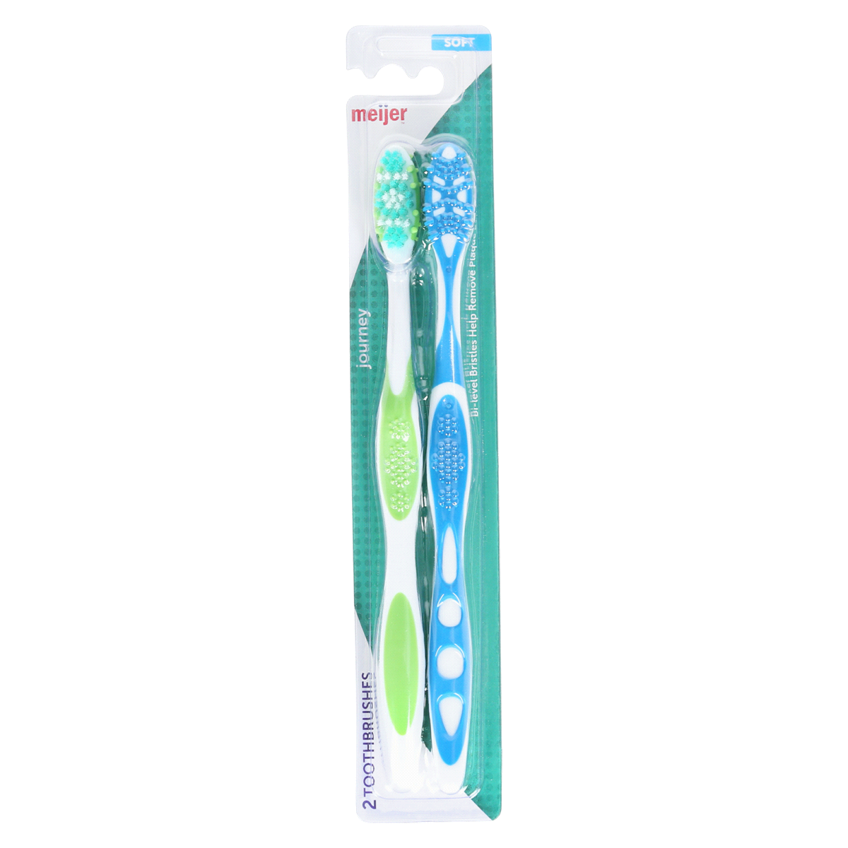 slide 1 of 5, Meijer Soft Toothbrushes, 2 ct