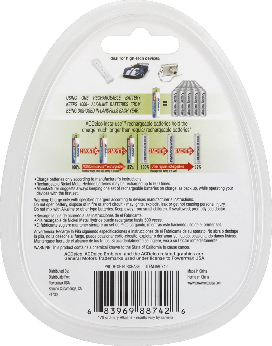 slide 2 of 4, ACDelco Batteries 4 ea, 4 ct