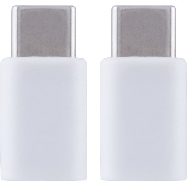 slide 3 of 3, Ativa Usb 2.0 Type-C-To-Micro Usb Type-B Adapter Cable, White, 36491, 1 ct