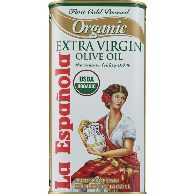 slide 1 of 1, La Española Organic Extra Virgin Olive Oil, 1 liter