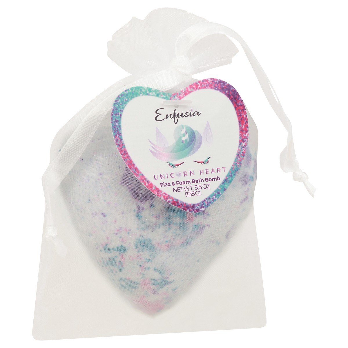 slide 5 of 9, Enfusia Unicorn Heart Fizz & Foam Bath Bomb 5.5 oz, 5.5 oz