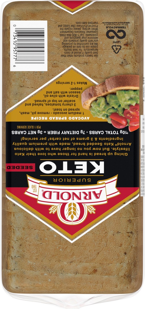 slide 5 of 7, Arnold Superior Keto Bread, 20 oz, 567 g