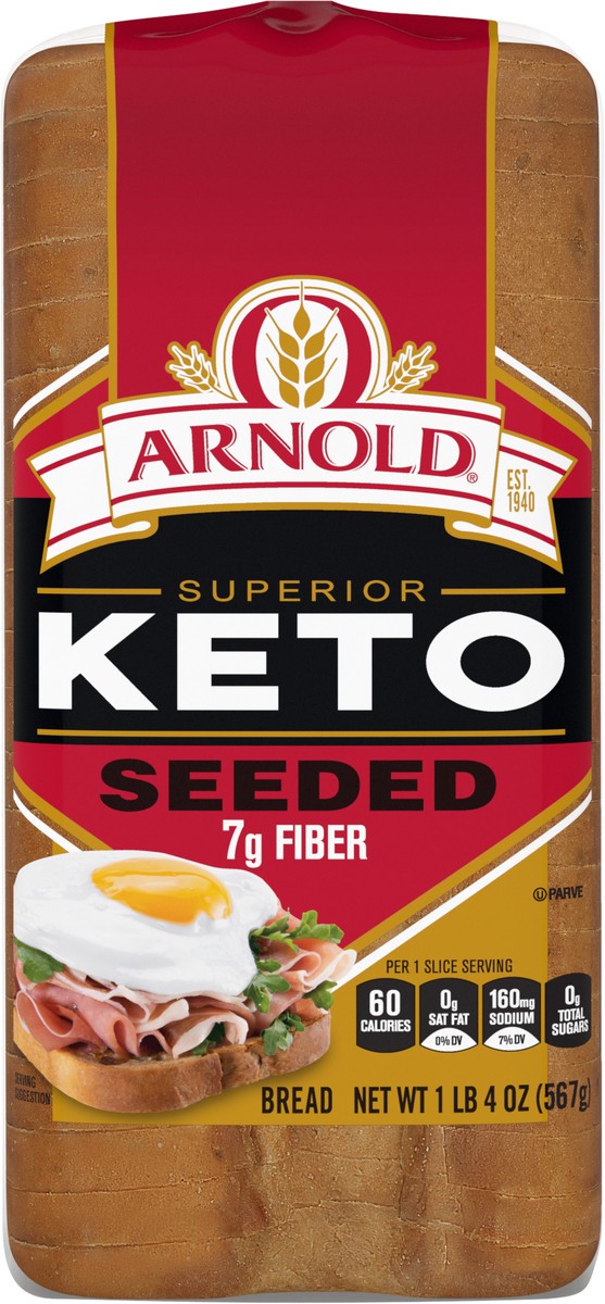 slide 6 of 7, Arnold Superior Keto Bread, 20 oz, 567 g