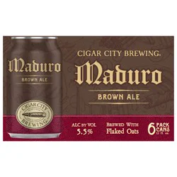 Cigar City Brewing Maduro Brown Ale Craft Beer 6 Pack 12 fl oz Can