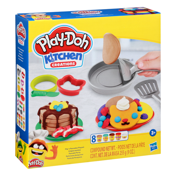 slide 1 of 1, Play-Doh FlipN Pancakes Playset, 3+, 9 oz