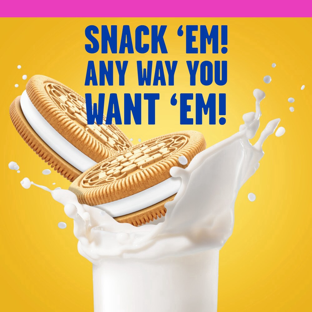 slide 3 of 4, Kroger Kaleidos Golden Double Filled Vanilla Cream Sandwich Cookies, 20 oz