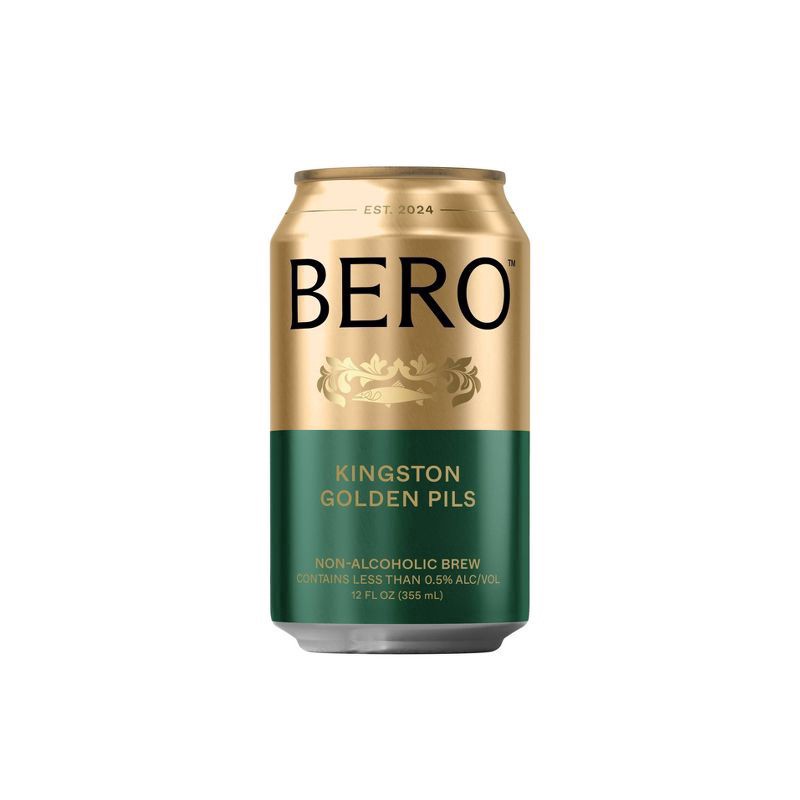 slide 2 of 4, Bero Non-Alcoholic Kingston Golden Pils Beer 6 - 12 oz Cans, 6 ct; 12 oz