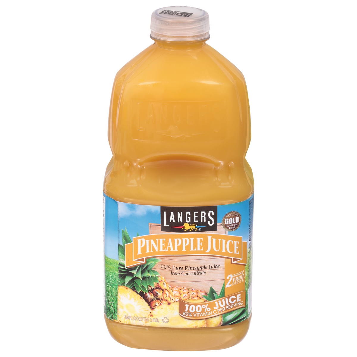 slide 1 of 1, Langers 100% Pineapple Juice With Vitamin C, 