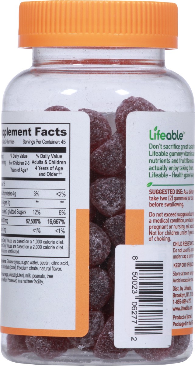slide 6 of 9, Lifeable Kids Biotin Gummies - Raspberry, 90 ct