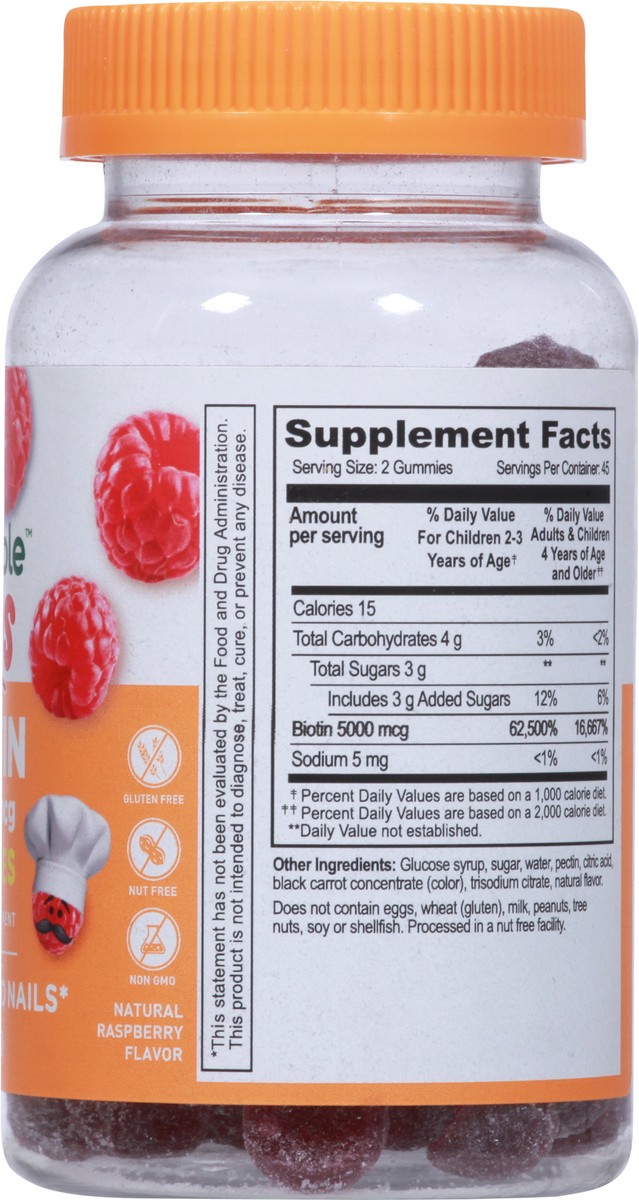 slide 8 of 9, Lifeable Kids Biotin Gummies - Raspberry, 90 ct