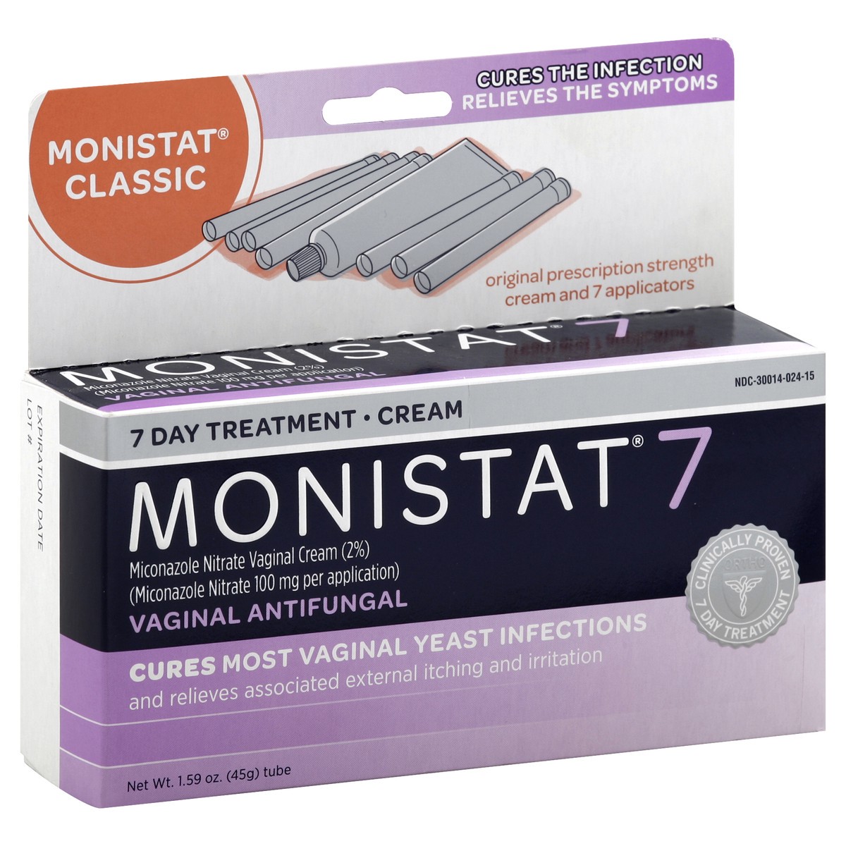 slide 5 of 7, Monistat Vaginal Antifungal 7-Day Treatment Cream, 1.59 oz