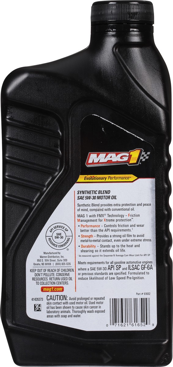 slide 5 of 12, Mag 1 Synthetic Blend SAE 5W-30 Motor Oil 1 qt, 1 qt