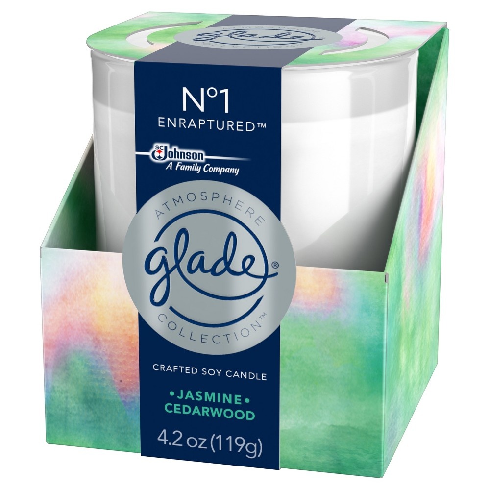 Glade Atmosphere Collection Crafted Soy Candle Jasmine Cedarwood Shipt