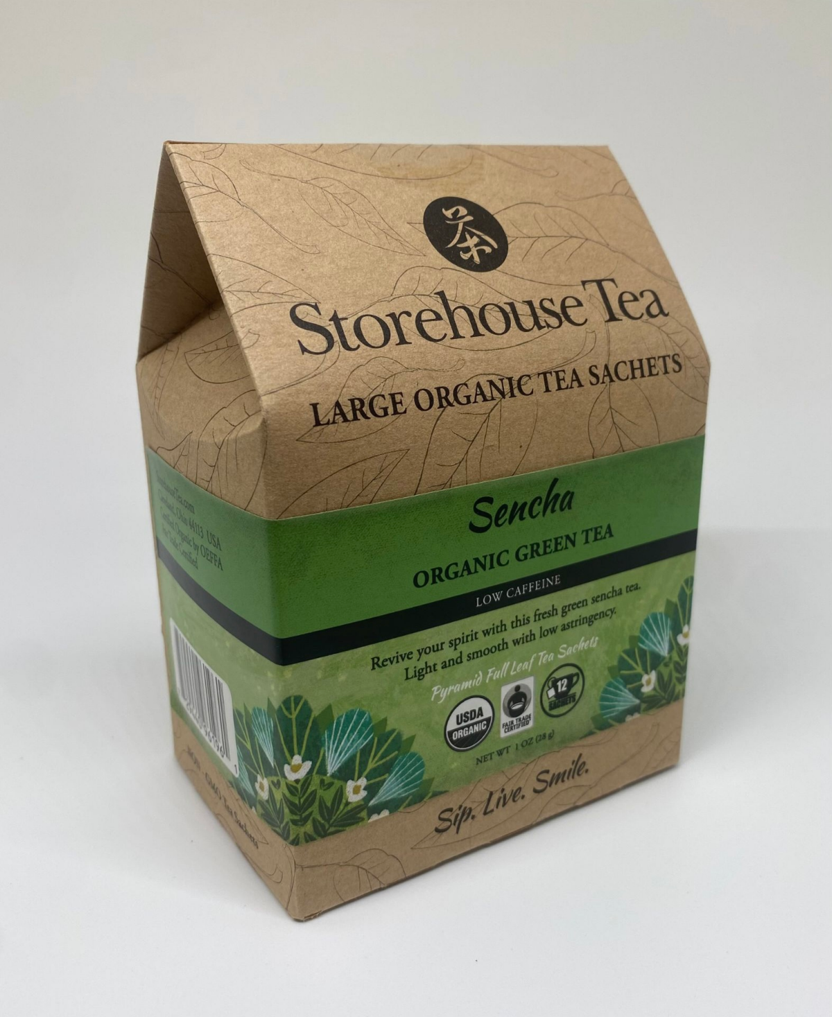 slide 1 of 1, ST Sencha Org Green Tea Sachet - 1 oz, 1 oz