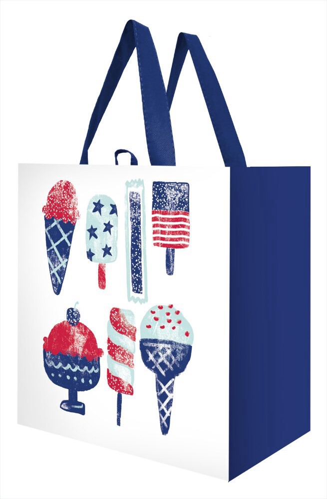 slide 1 of 1, Earthwise Patriotic Ice Cream Reusable Tote Bag, 1 ct