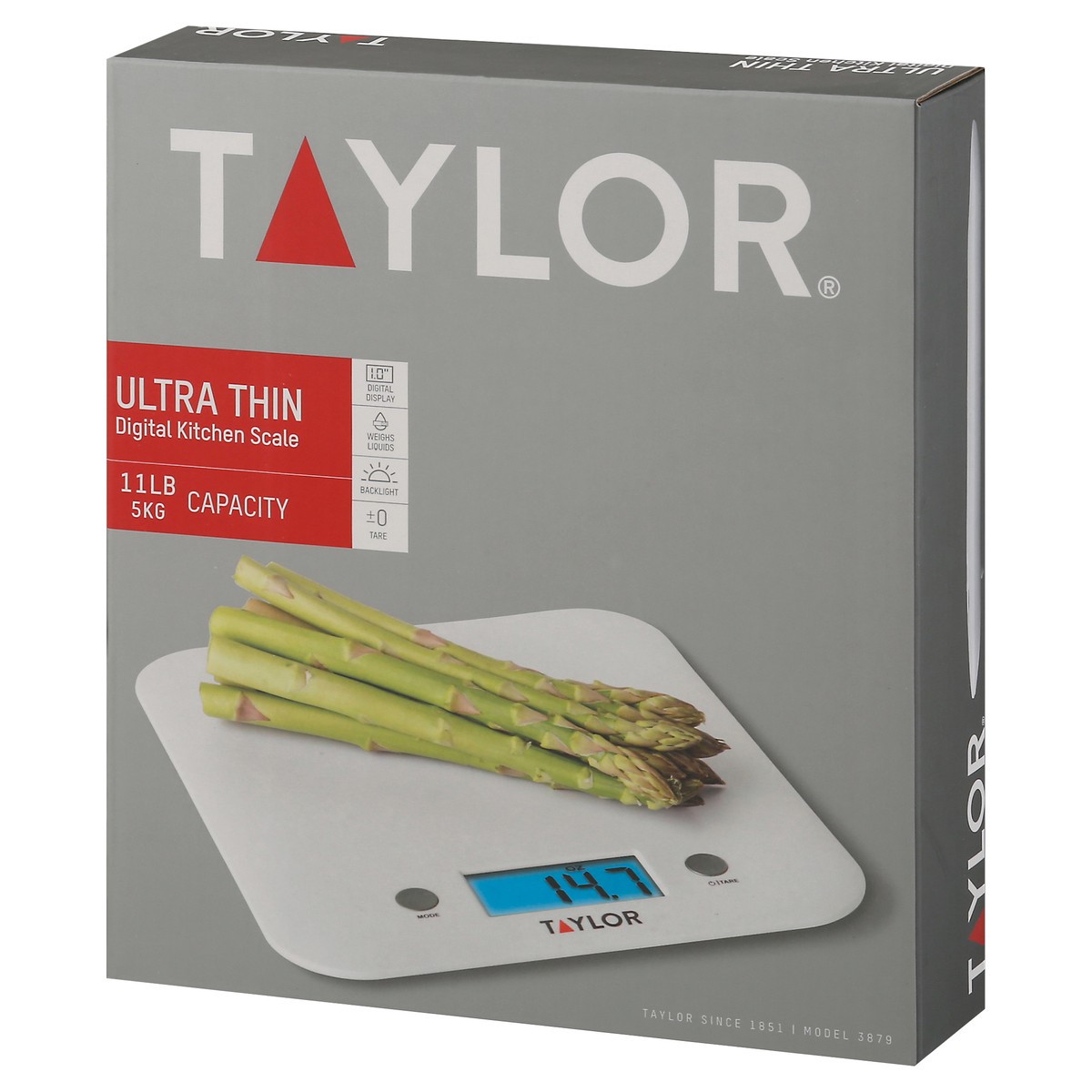 slide 2 of 9, Taylor Ultra Thin Digital Kitchen Scale 1 ea, 1 ct