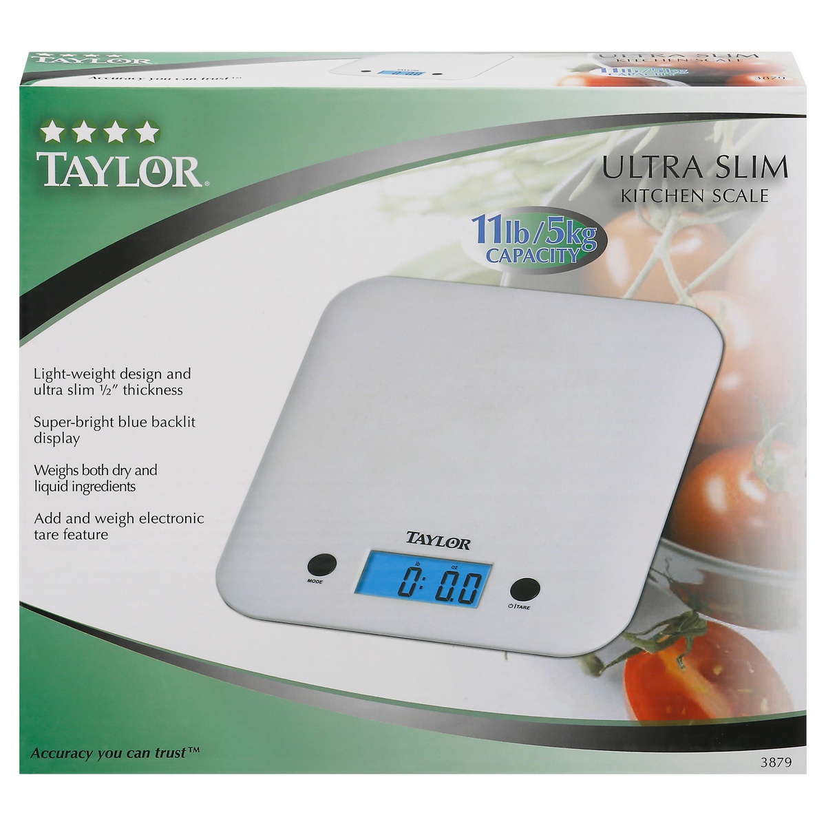 slide 1 of 1, Taylor Digital Ultra Thin Kitchen Scale, 1 ct
