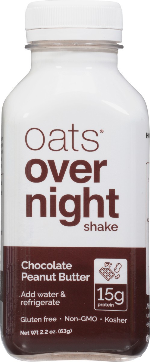 slide 4 of 9, Oats Overnight Chocolate Peanut Butter Shake 2.2 oz, 2.2 oz