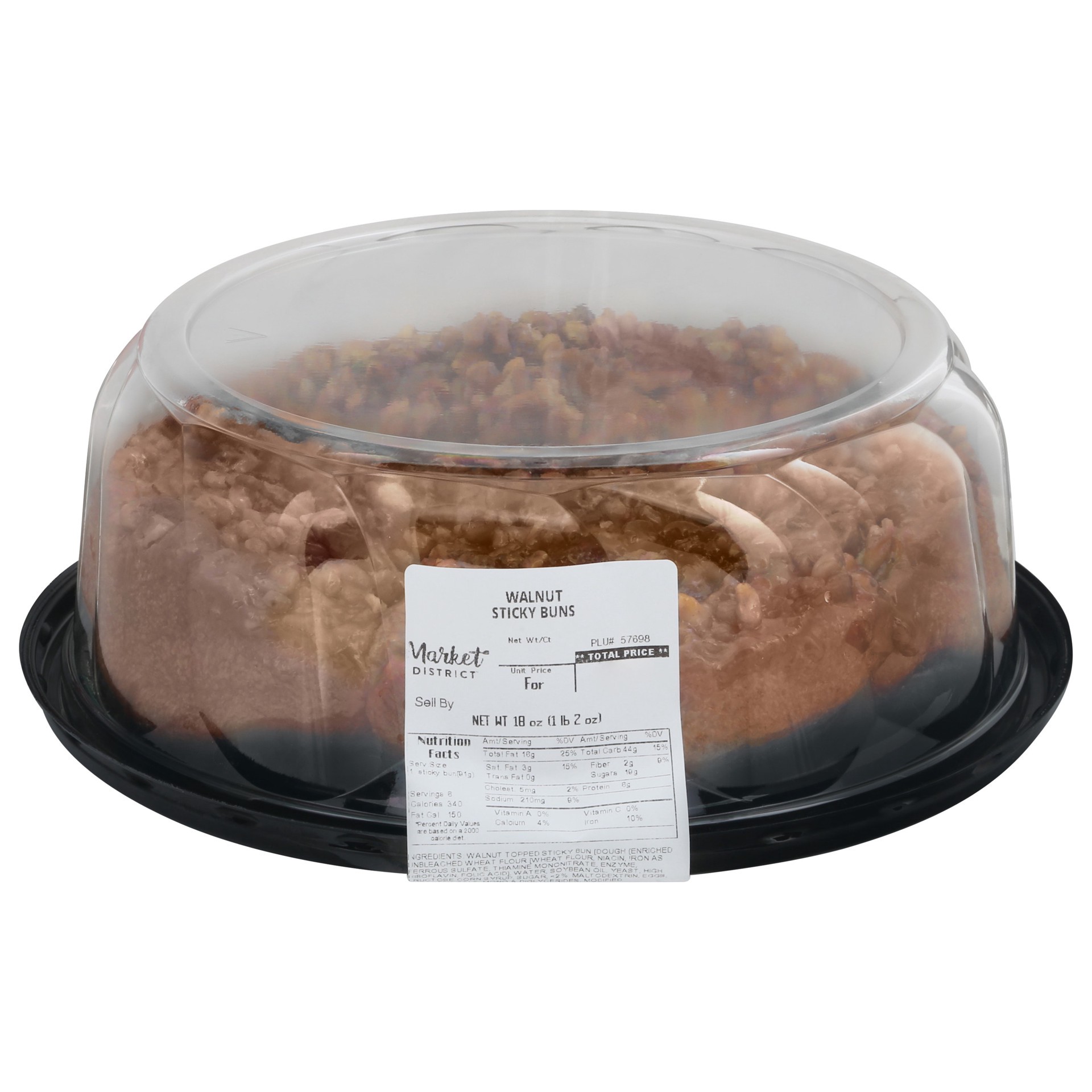 slide 1 of 4, Walnut Sticky Buns, 1 ct