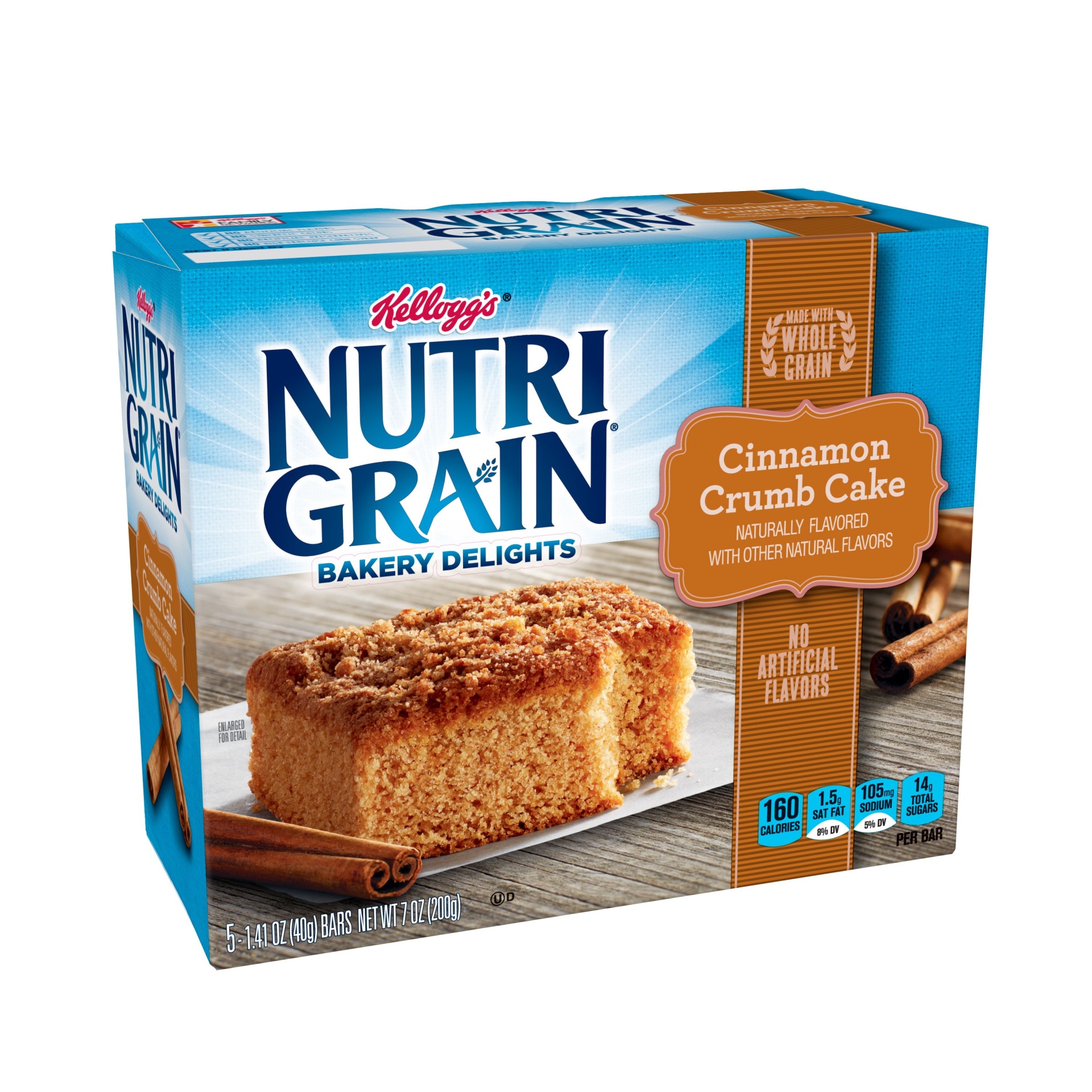 slide 1 of 7, Nutrigrain Cinnamon Crumb Cake, 7 oz