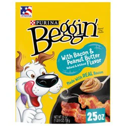 Purina Beggin' Strips With Real Meat Dog Treats, With Bacon and Peanut Butter Flavor